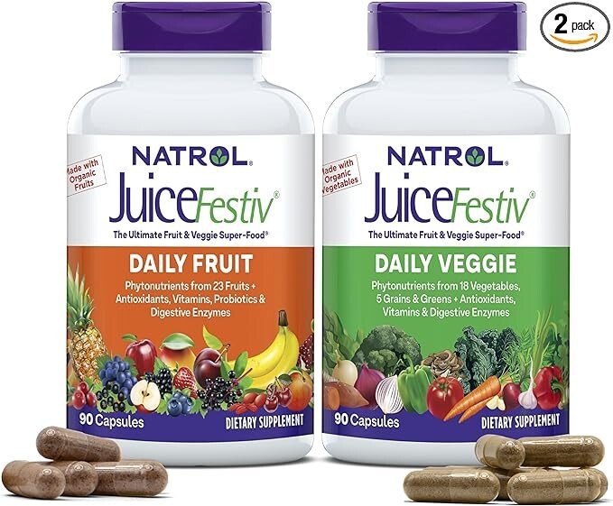 Fruits and Veggies Supplement Balance of Daily Nature 180PCS – Fast Shipment
