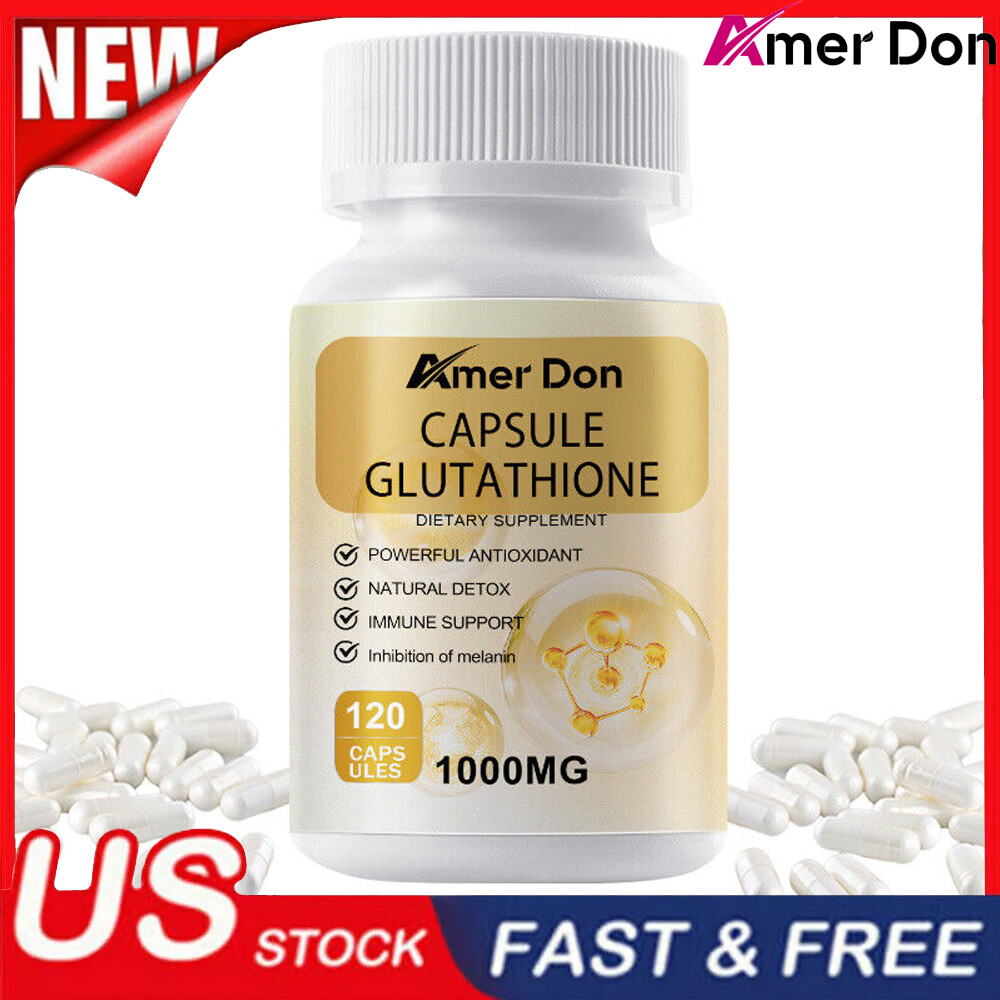 Glutathione Collagen Anti-aging skin Whitening 120 Capsules Dark Spots Remover