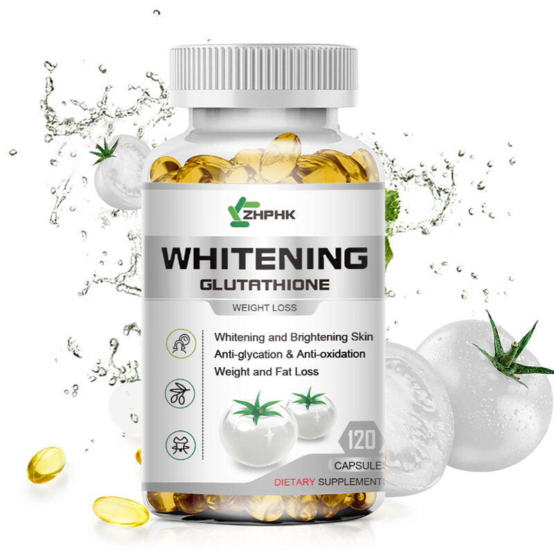 500mg L-Glutathione Capsule Anti Aging Skin Whitening White Tomato Supplement