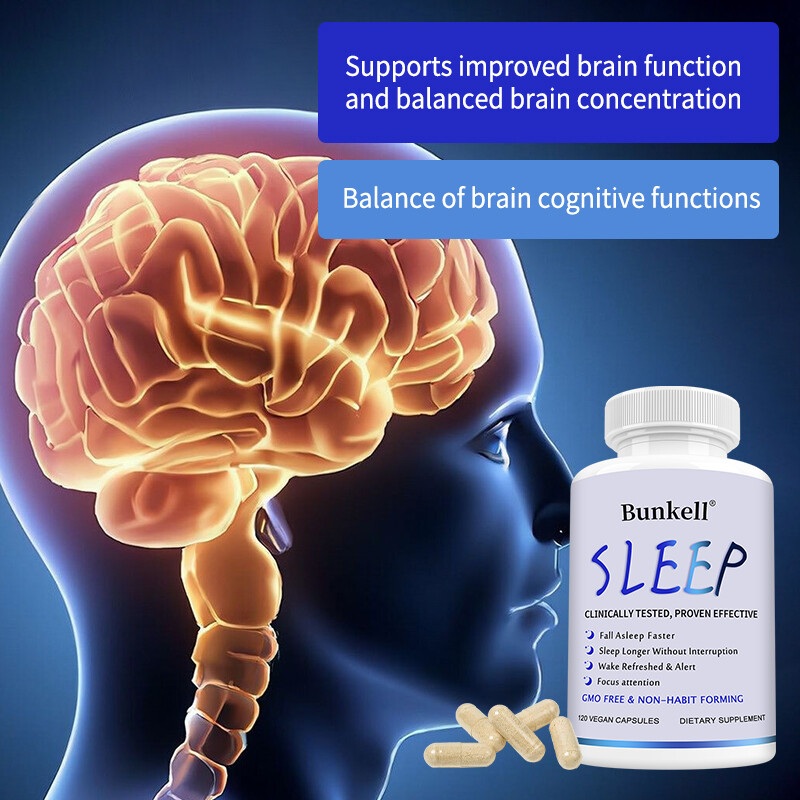 Gluten Free Natural Sleep Aid Non Habit Forming Supplement For Better Sleep