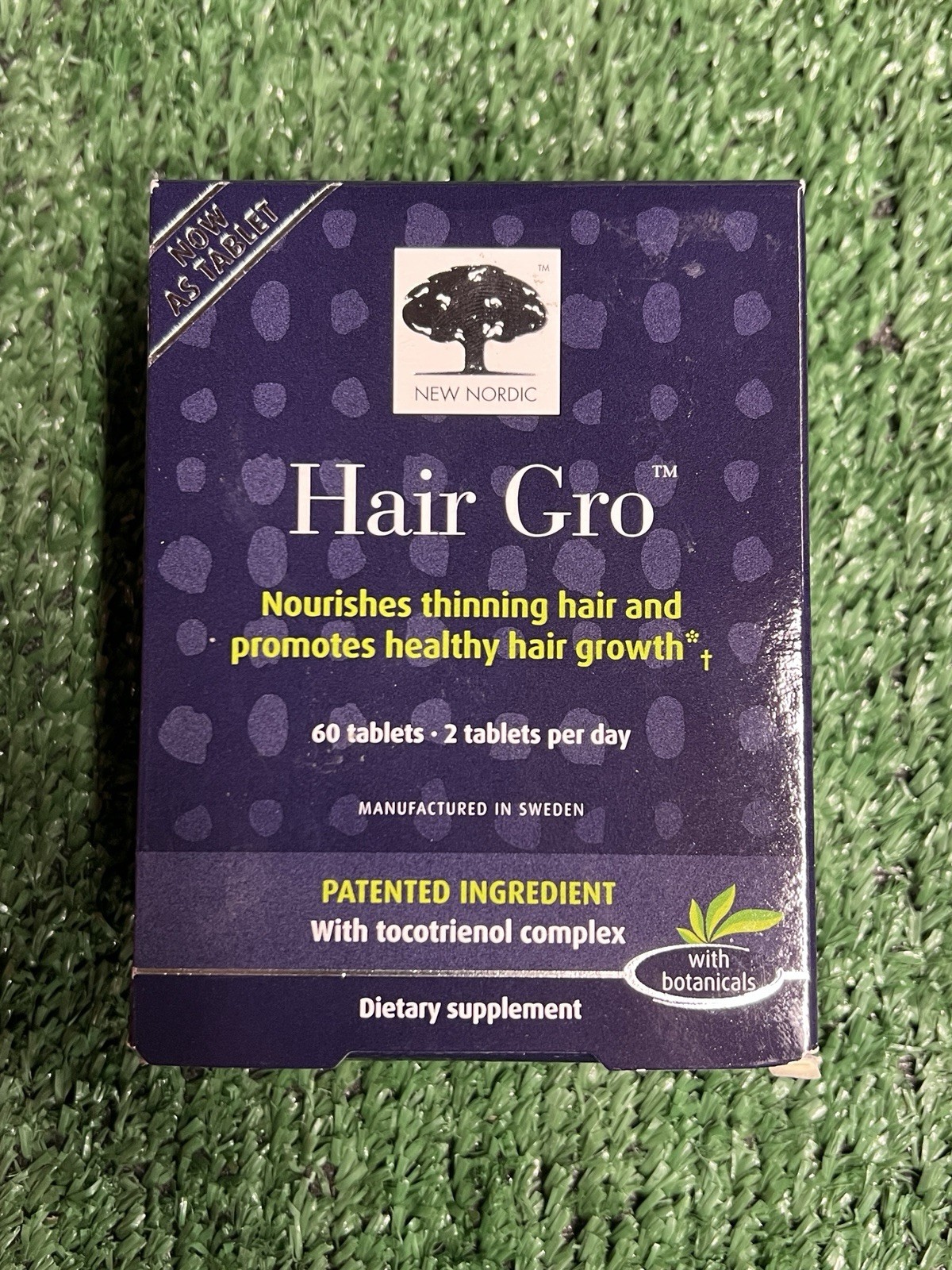 New Nordic Hair Gro Dietary Supplement With Botanicals 60 Tablets – Exp 11/2026