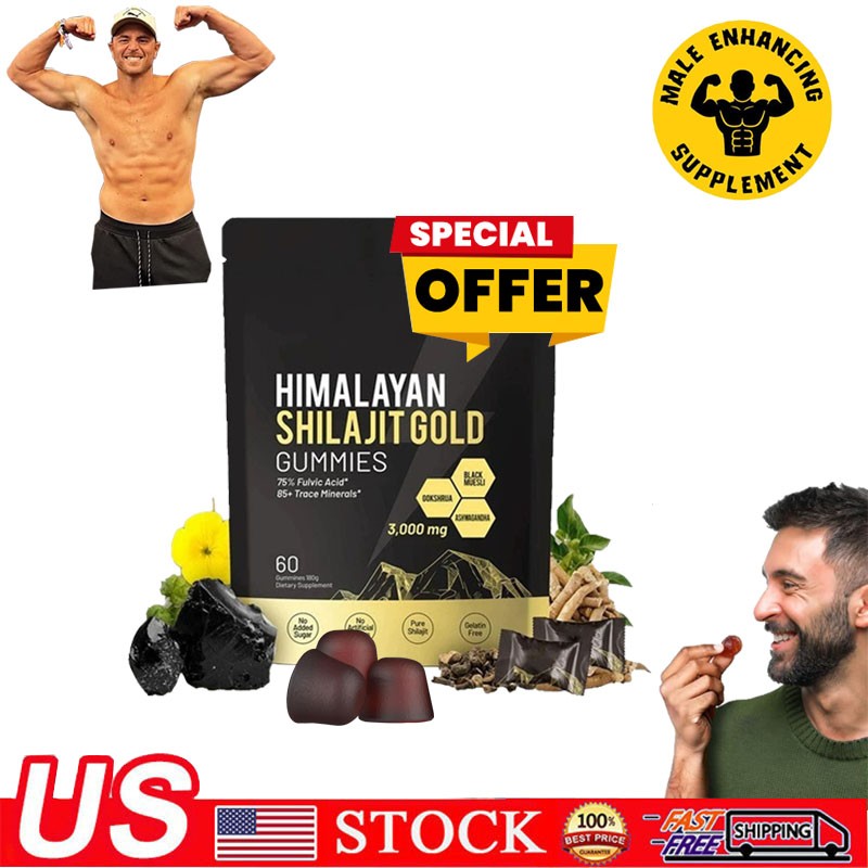 Shilajit 300 Gummies, Shilajit Micronutrient Supplement, Himalayan Premium New