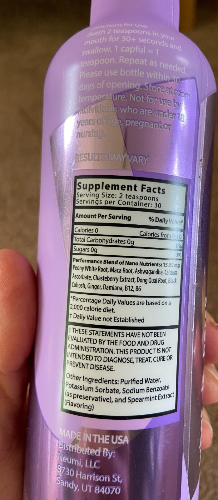 Sealed NEUMI HERS Dietary Supplement 10 fl oz/30 serv PMS Menopause Women Health