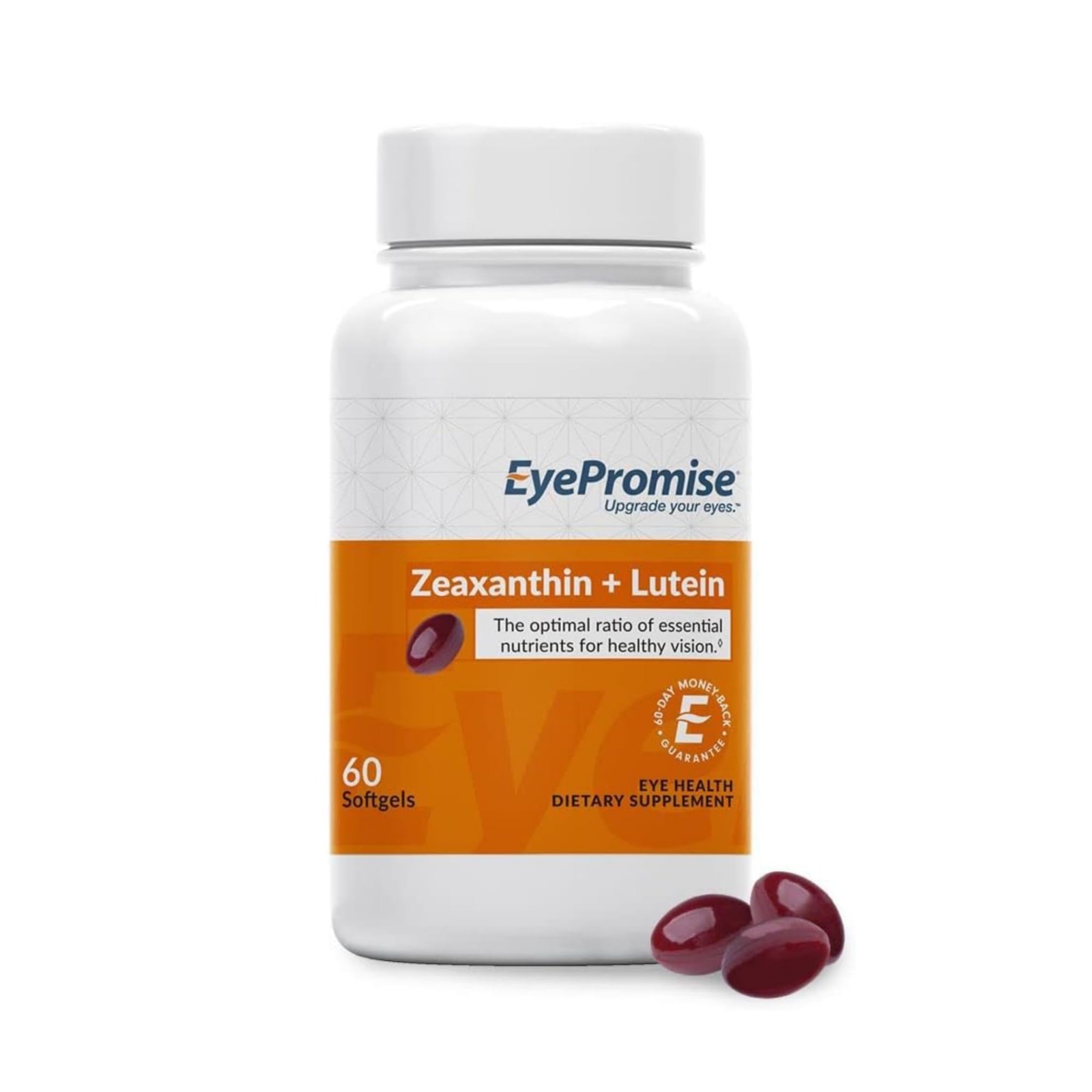 Lutein & Zeaxanthin Eye Health Supplements – 60 Softgels for Vision Support, 30-