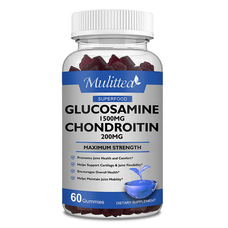 Glucosamine Chondroitin Glucosamine Sulfate For Bones, Joint Support 60 Gummies