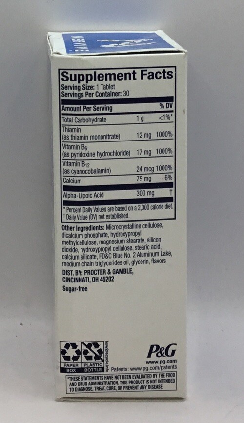 Nervive Nerve Health Dietary Supplement 30 Tablets Exp 5/25 PACKAGING MAY VARY