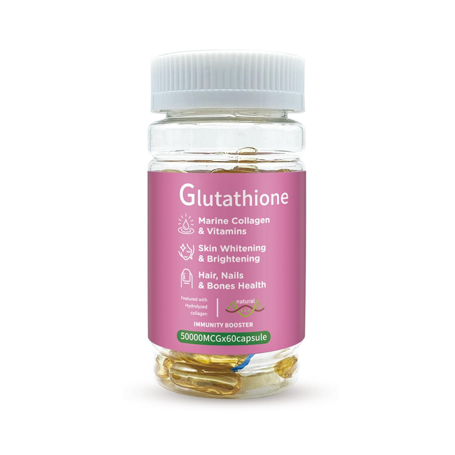 Glutathione Marine Collagen & Vitamins Immunity Booster Supplement – 60 Softgel