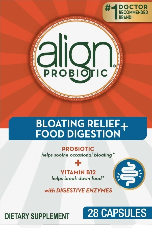 2 X ALIGN – BLOATING RELIEF + FOOD DIGESTION – 28 X 2 = 56 CAPSULES -EXP 12/2025