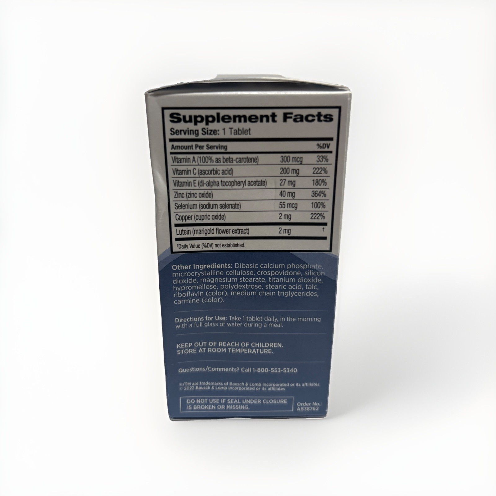 Bausch & Lomb Ocuvite Lutein & Antioxidants, 120tabs Exp 6/2026+