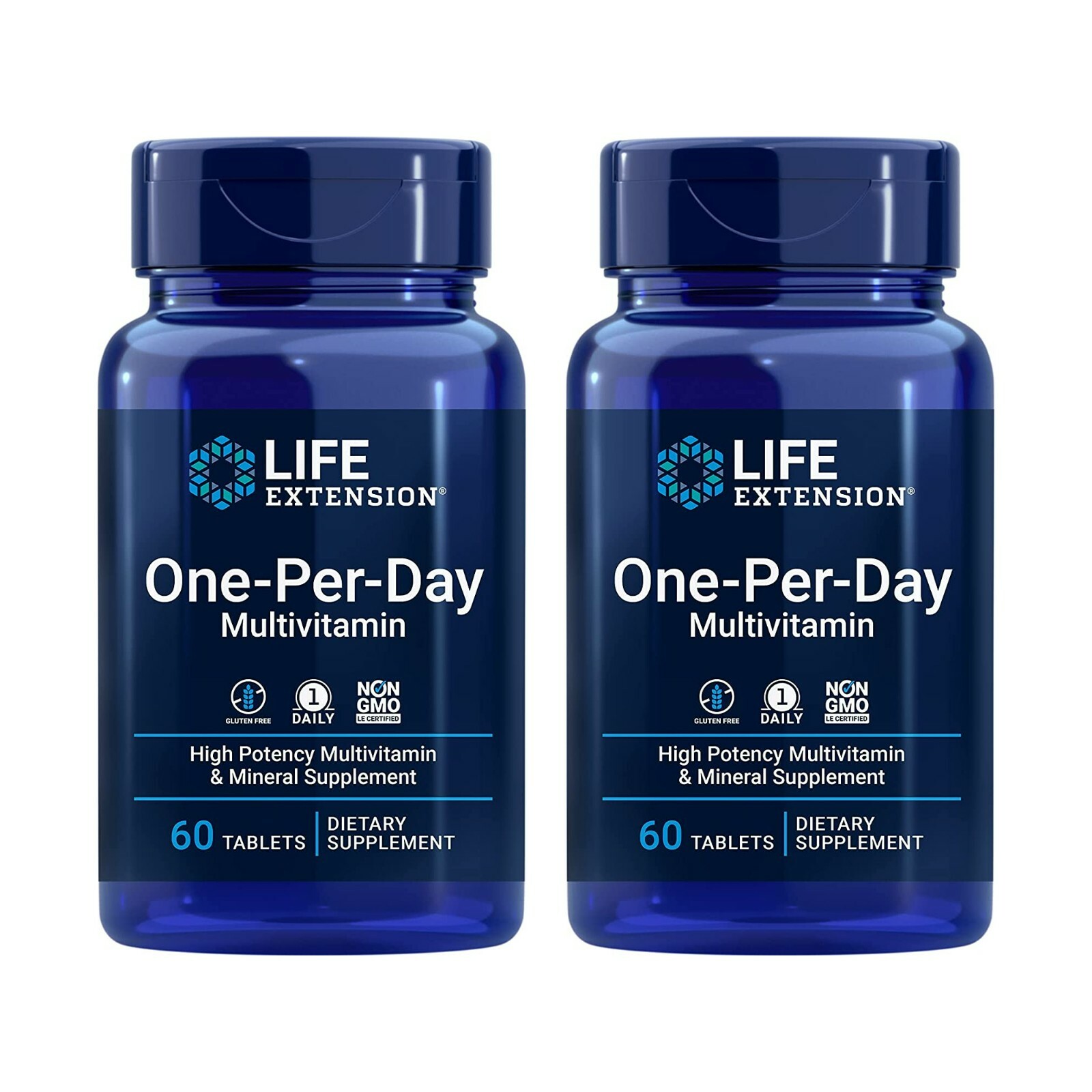 Life Extension One-Per-Day Multivitamin Essential Vitamins, Minerals 60 Tablet