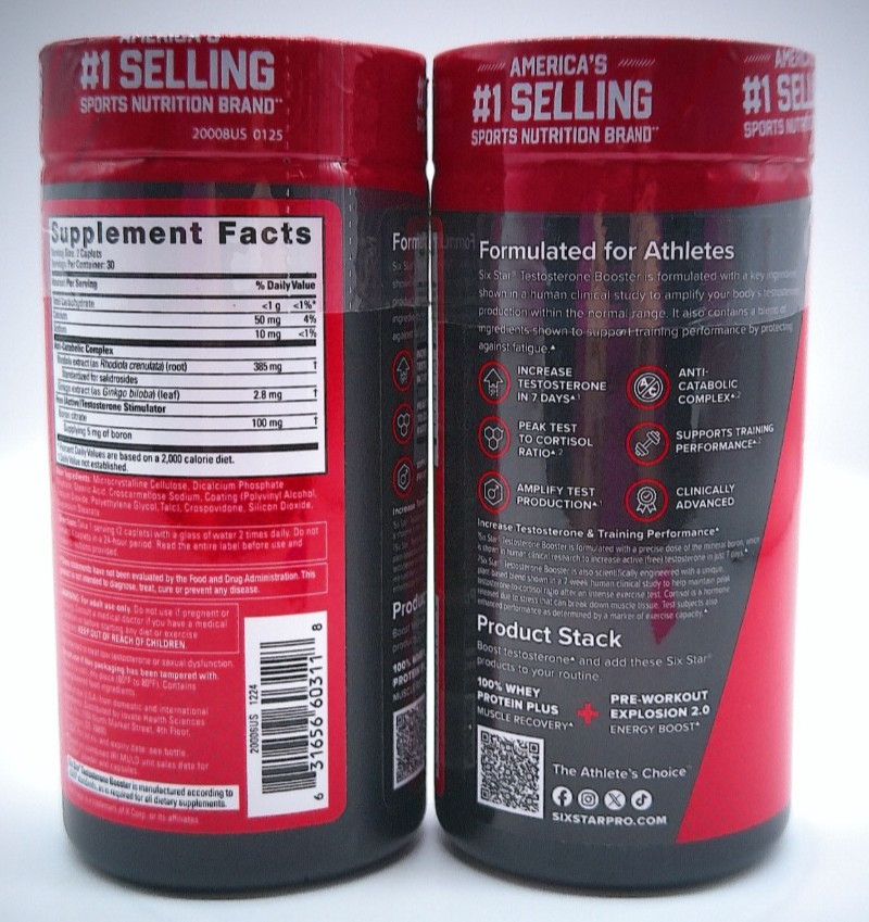 2Pk- Six Star, 120 Caplets, Exp. 11/28