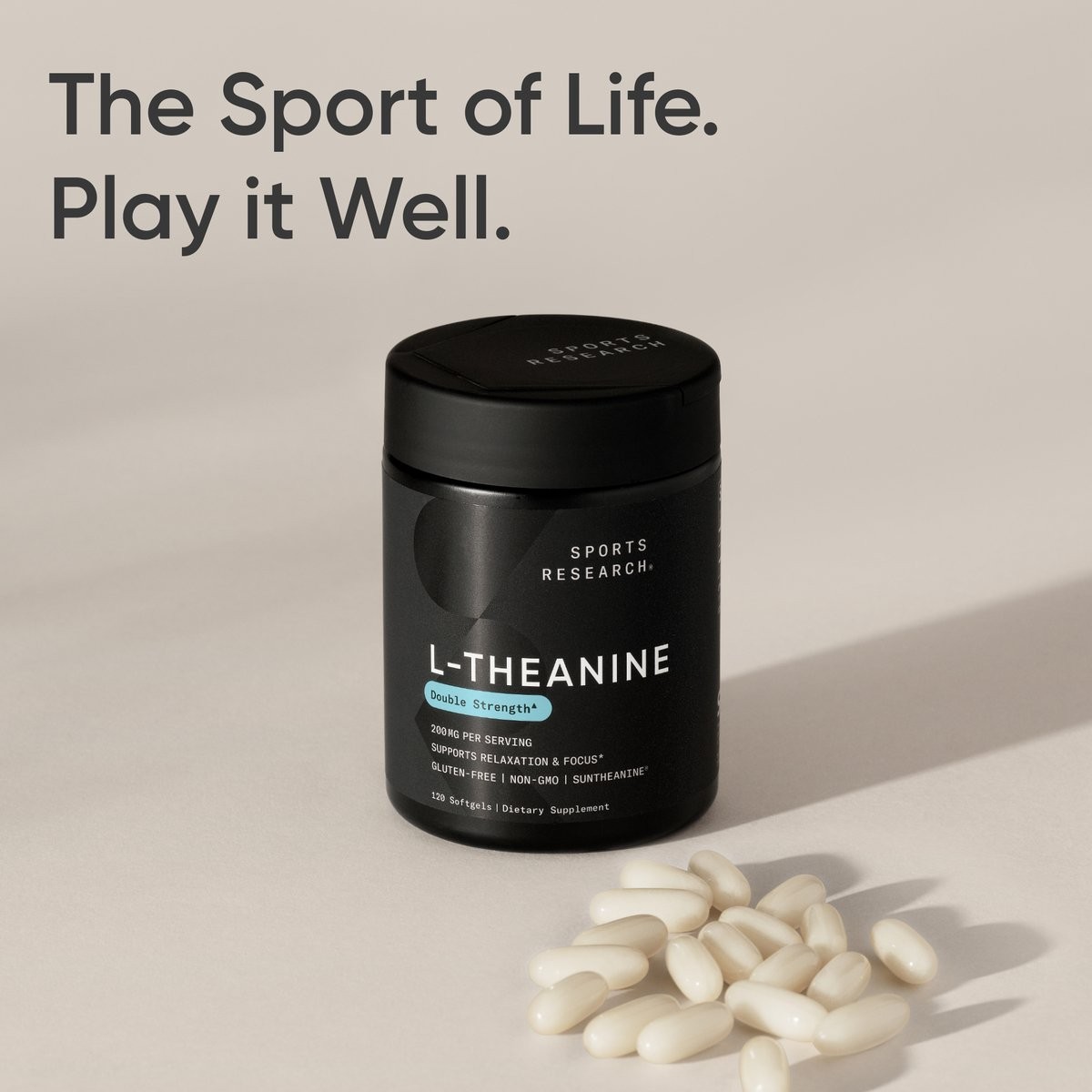 Double Strength L-Theanine 200mg Organic Coconut Oil Focus Relaxation Alertness