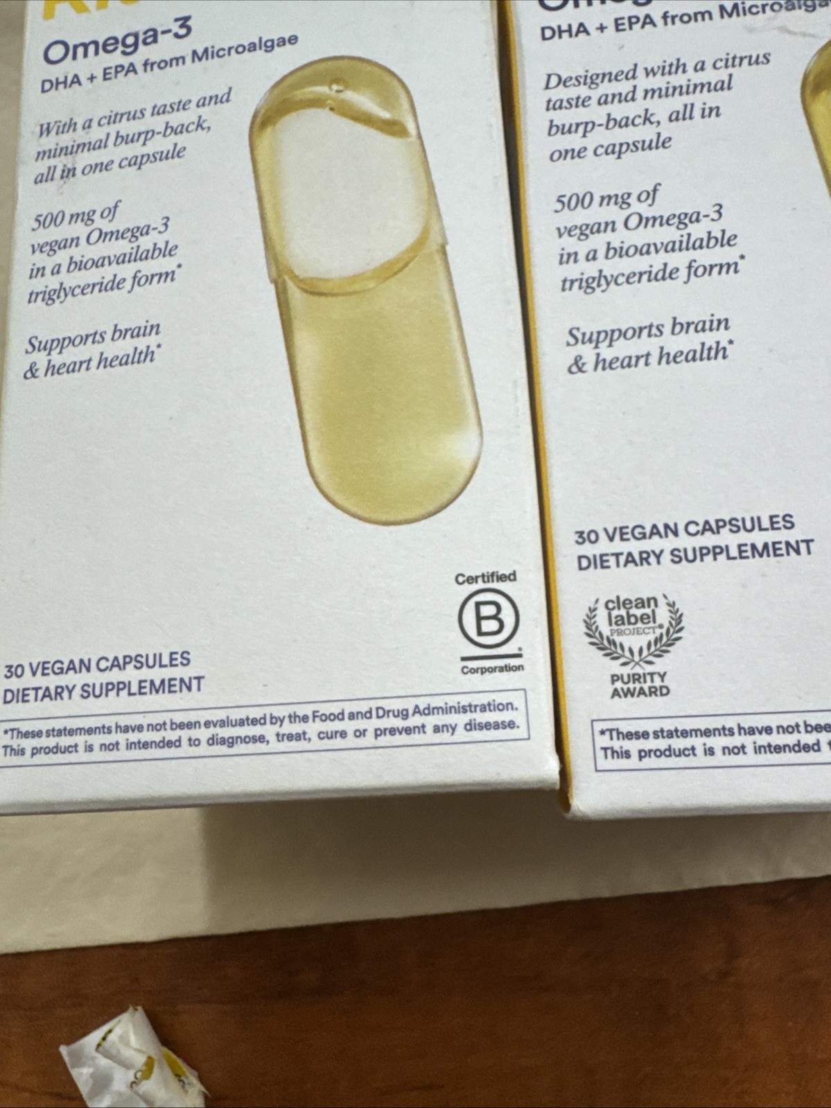 Ritual Vitamins Omega-3 DHA + EPA 2 Boxes 60 Soft Capsules Total New In Boxes