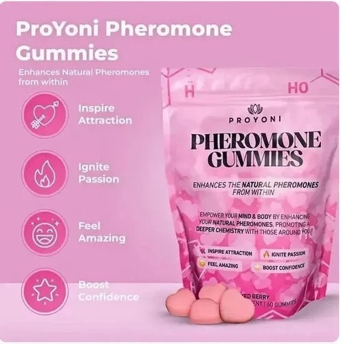 3PCS Pheromone Gummies 60 Count Natural Pheromone Support Supplement