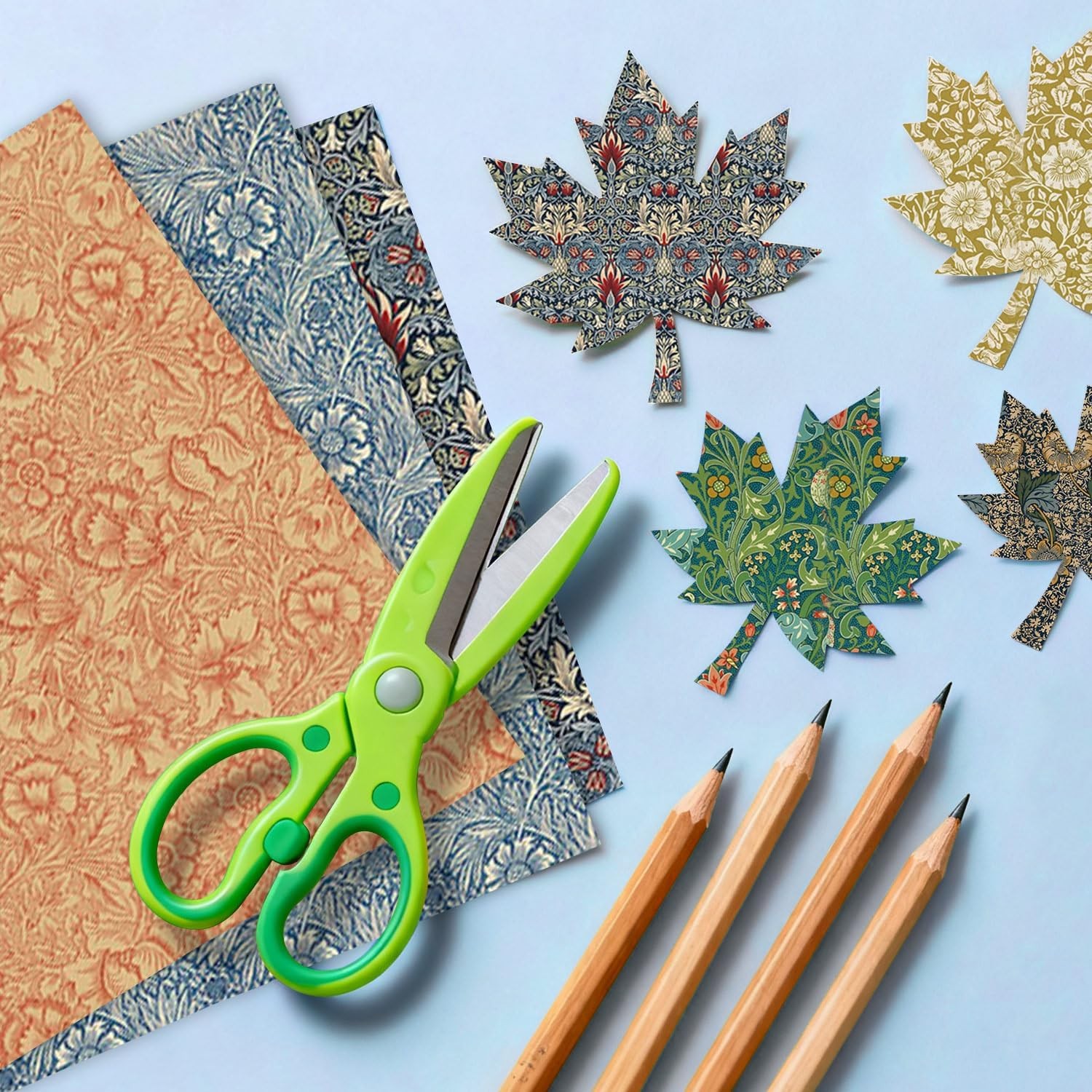 Classical Floral Scrapbook Paper 12×12 – 24 Sheets Double Sided Pattern Decorati