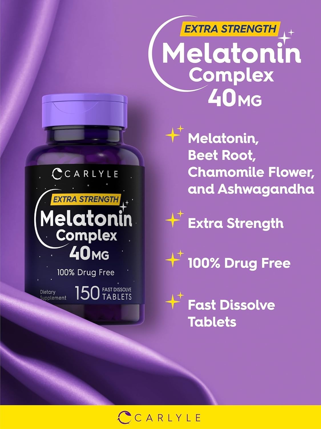 Melatonin Gummies – 150 Gummies – 40mg – Sleeping Aid Extra Strength Sugar Free