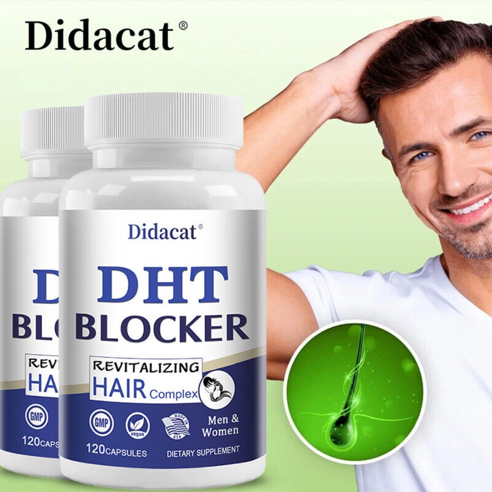 Hair growth support capsules, Support Thicker Hair Growth DHT BLOCKER 120 caps