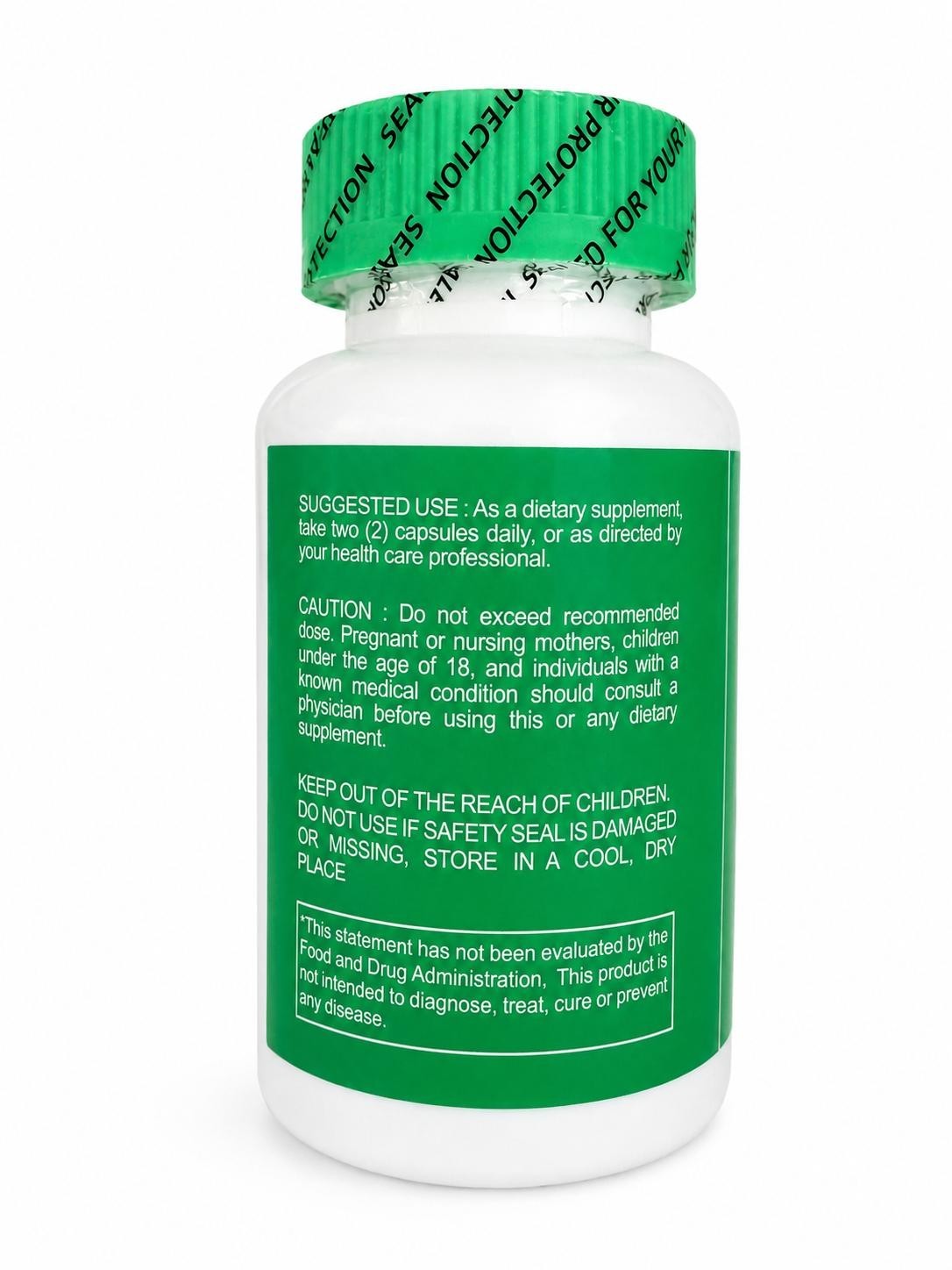 Moringa Dietary Supplement 100% Pure 60 Capsules Exp: 1/2027