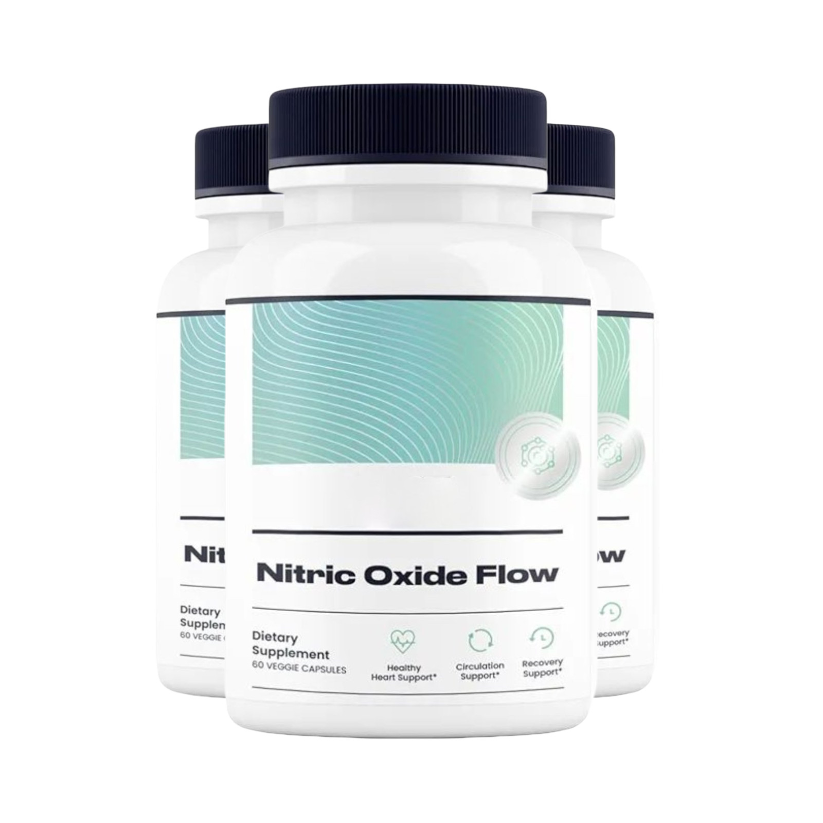3-Pack Nitric Oxide Flow – Blood Pressure Circulation Support – 180 Capsules