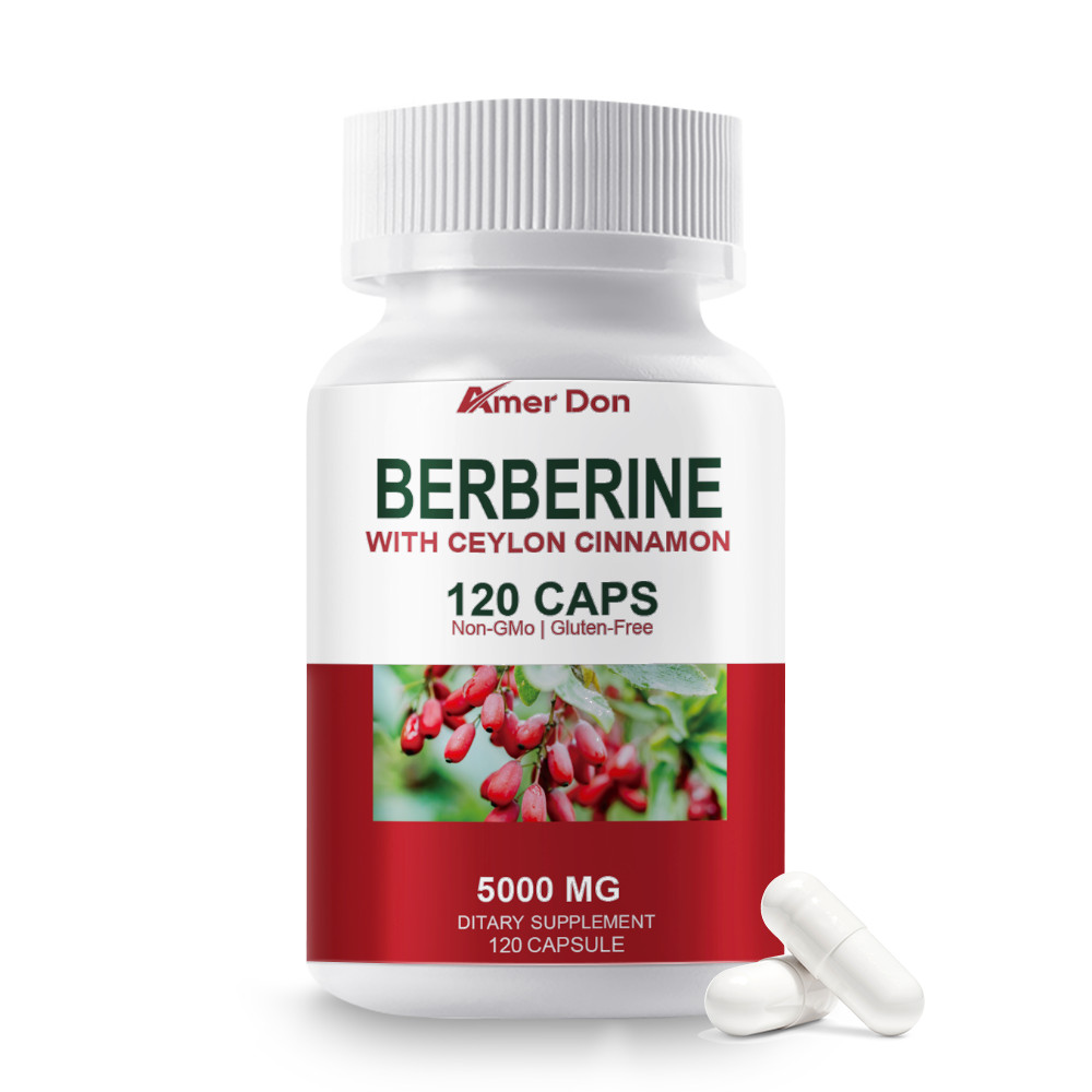 3Packs 1200mg Berberine Capsules, Natural HCL Extract, Healthy Cholesterol Caps