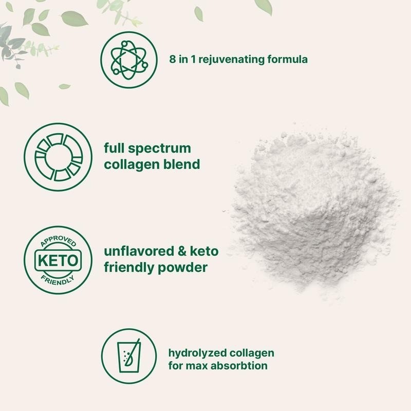 1lb Bulk Multi Collagen Peptides Powder No Single Serve Skin Hair Nail Support