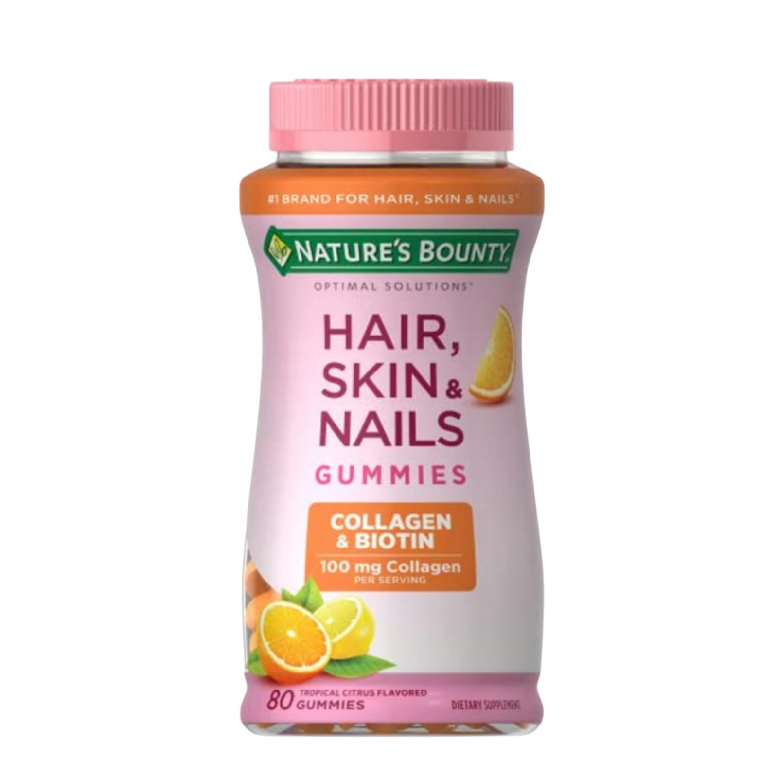 Nature’s Bounty Optimal Solutions Hair, Skin & Nails 80 Count (Pack of 1), –
