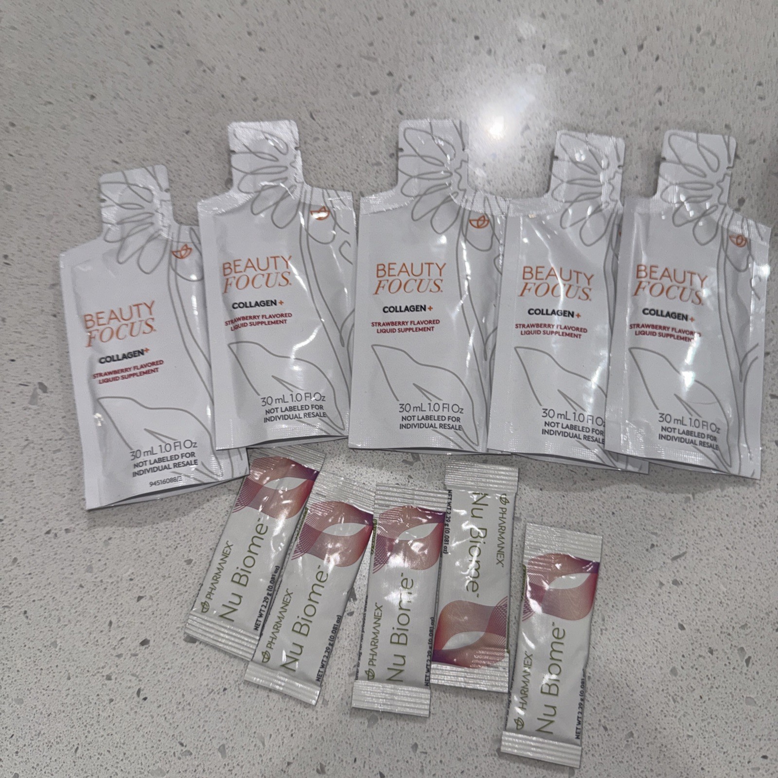 Nu Skin Beauty Focus Collagen+ 🍓 & Nu Biome With Caffeine | 5 Days | Nuskin