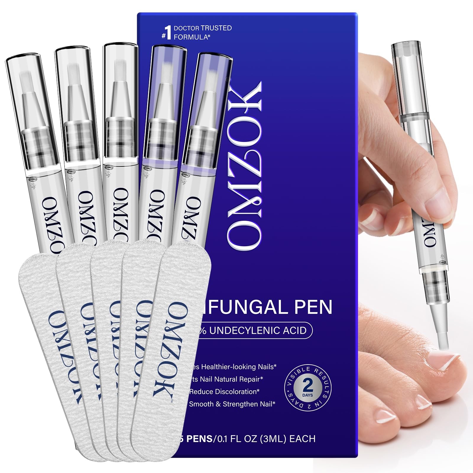 Toenail Fungus Pen – 25% 0.5 Fl Oz (Pack of 1), 1 Pack ( 5PCS Pens)