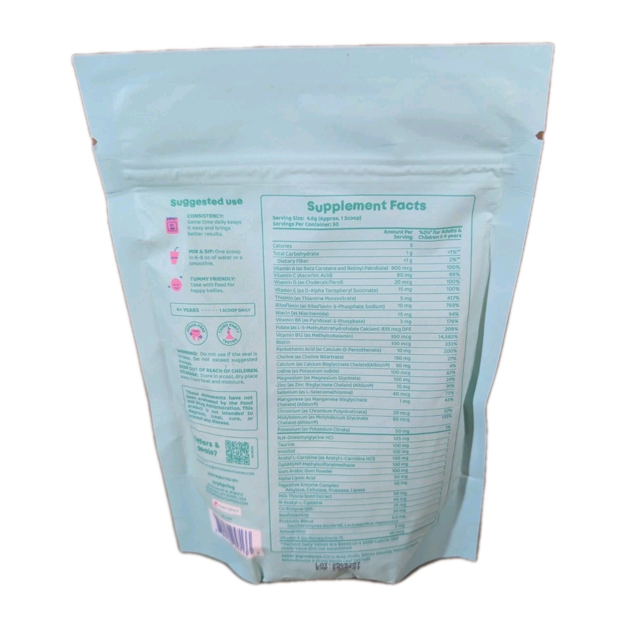JoySpring Kids Multivitamin Powder – Spectra Vits – 23 Essential Kids