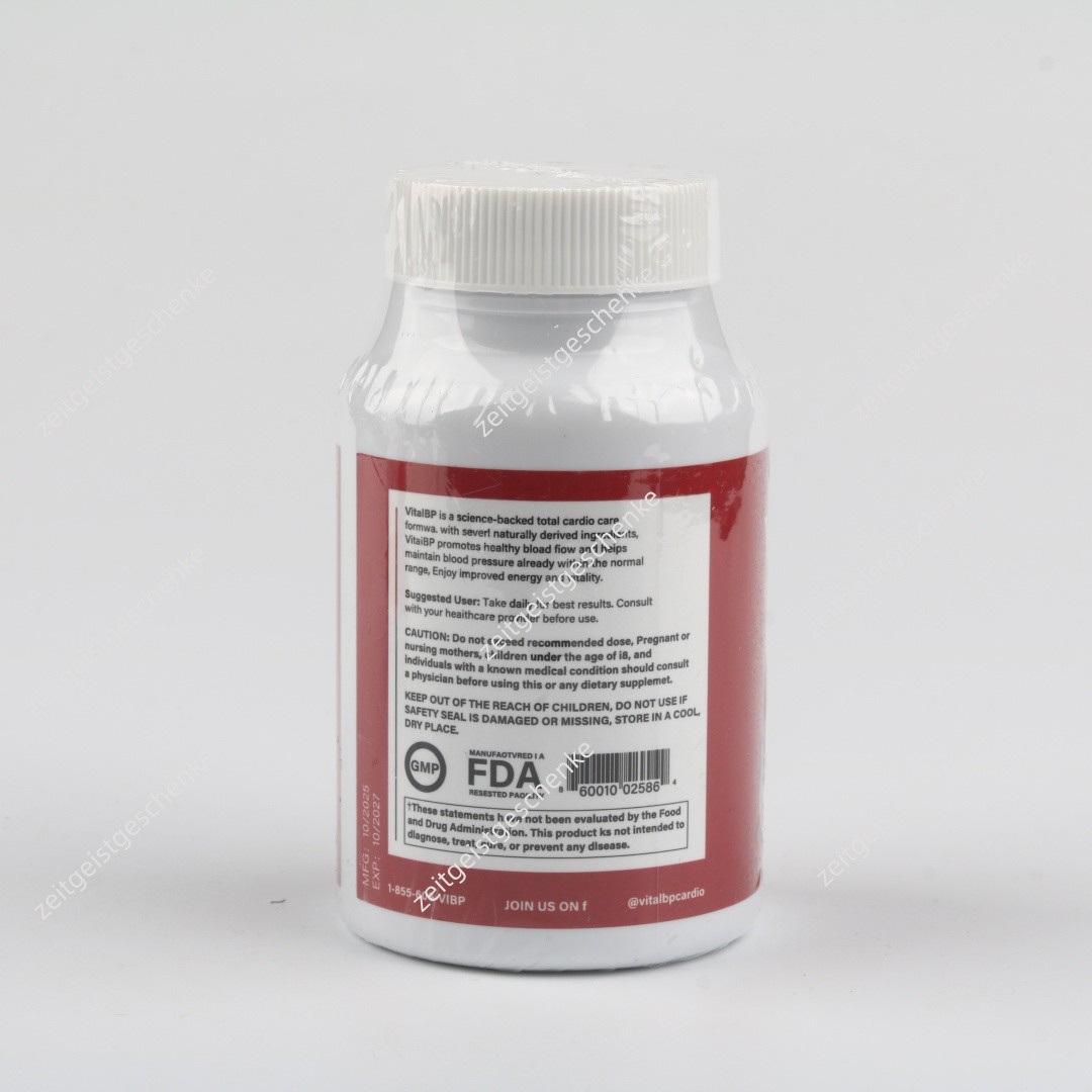 1-5 pack Vital BP Blood Pressure Support Supplement Cardiovascular Health 60 Ct