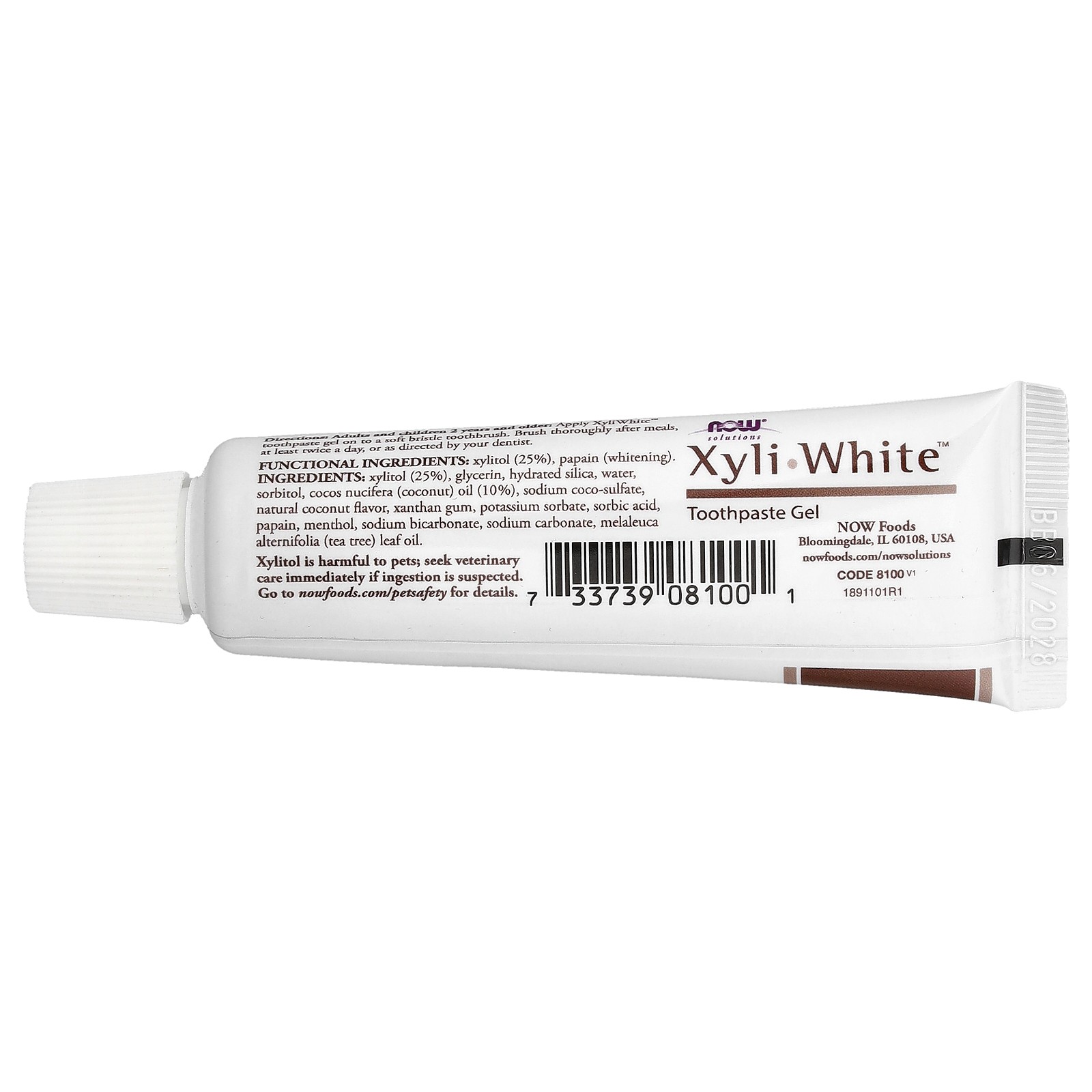 Solutions, XyliWhite, Toothpaste Gel, Coconut Oil, Mint Flavor, 1 oz (28 g)
