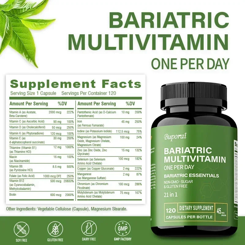 Bariatric Multivitamin 120pcs – Control Appetite, Promote Digestion & Metabolism
