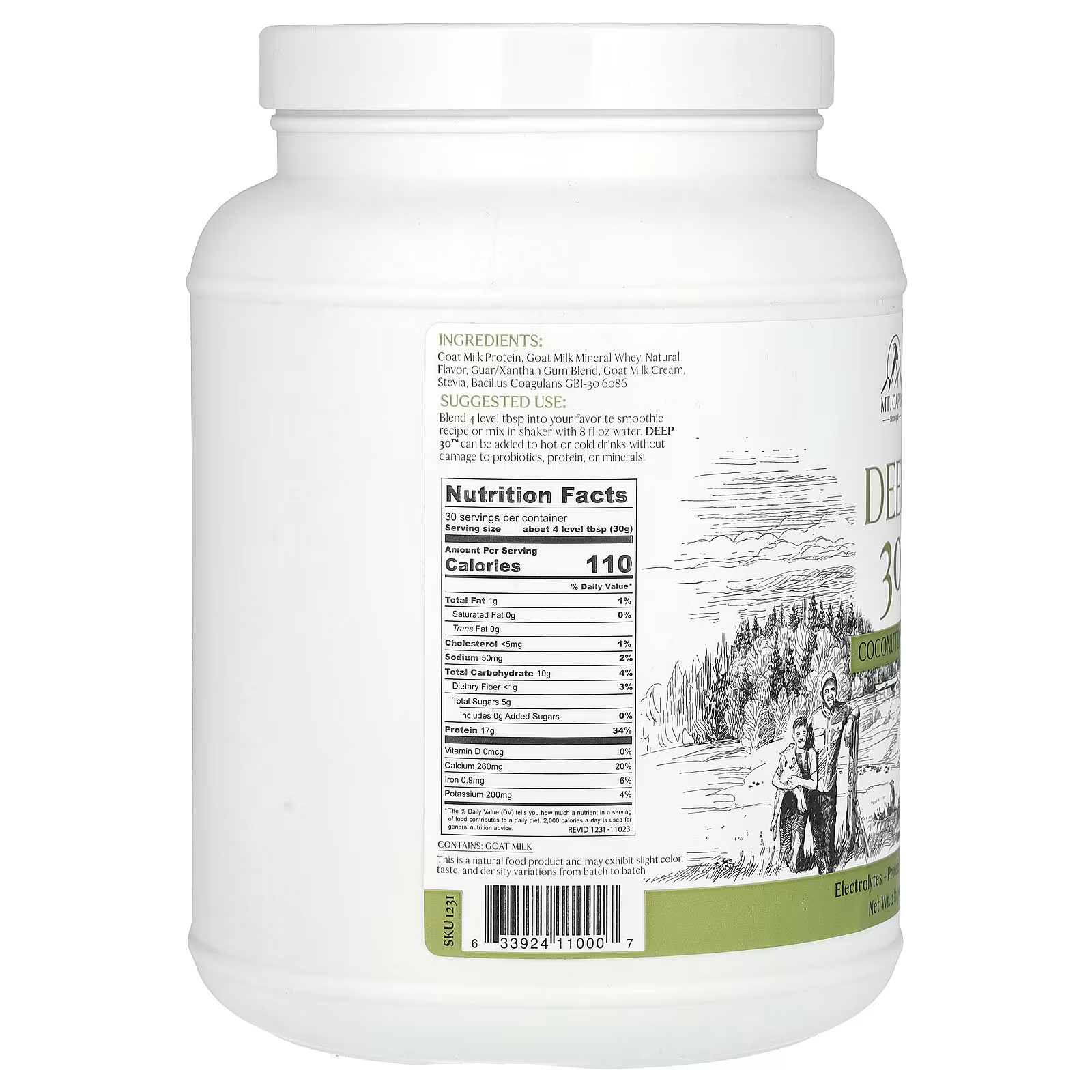 2 X Mt. Capra, Deep 30�, Coconut Dream, 2 lb (907 g)-Worldwide