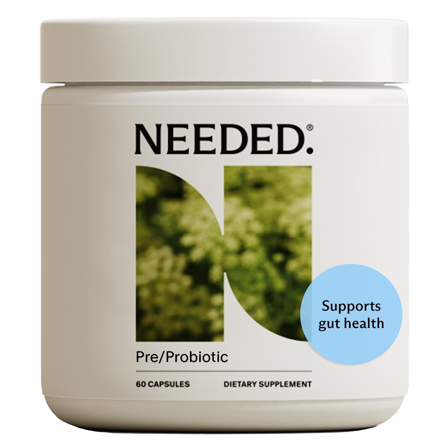 Needed. Expertly-Formulated & Tested Prebiotic & 60 Count (Pack of 1)