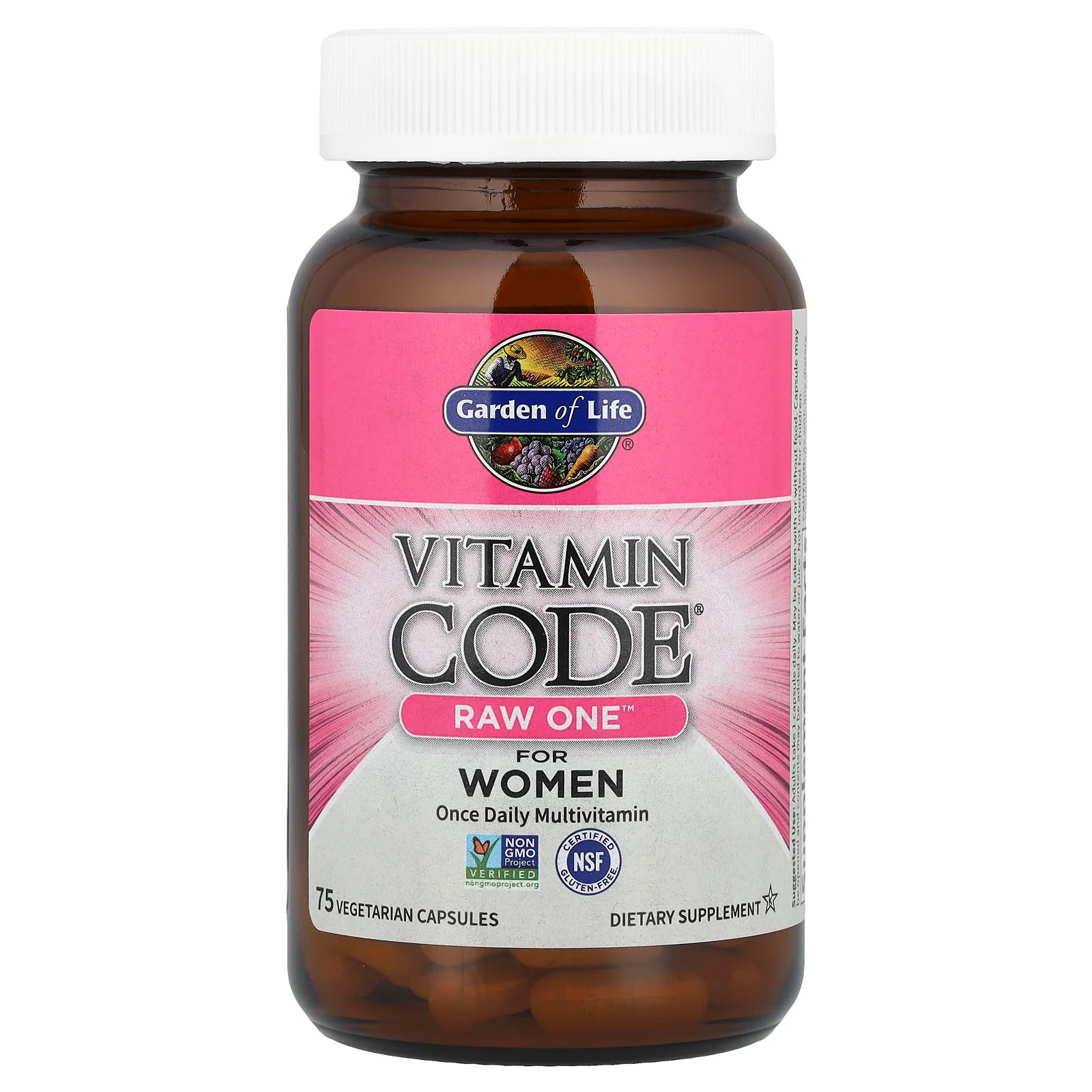 2 X Garden of Life, Vitamin Code�, RAW One�, Once Daily Multivitamin For Women,