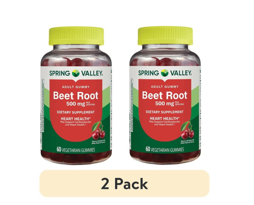 Spring Valley Beet Root Veg Gummy 60Ct, 2 PACK