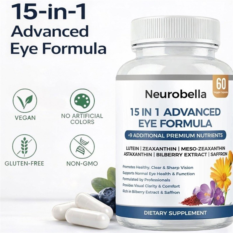 1-3Pack Neurobella 15 in 1 Advanced Eye Formula – 15 in 1 Eye Formula, New & US