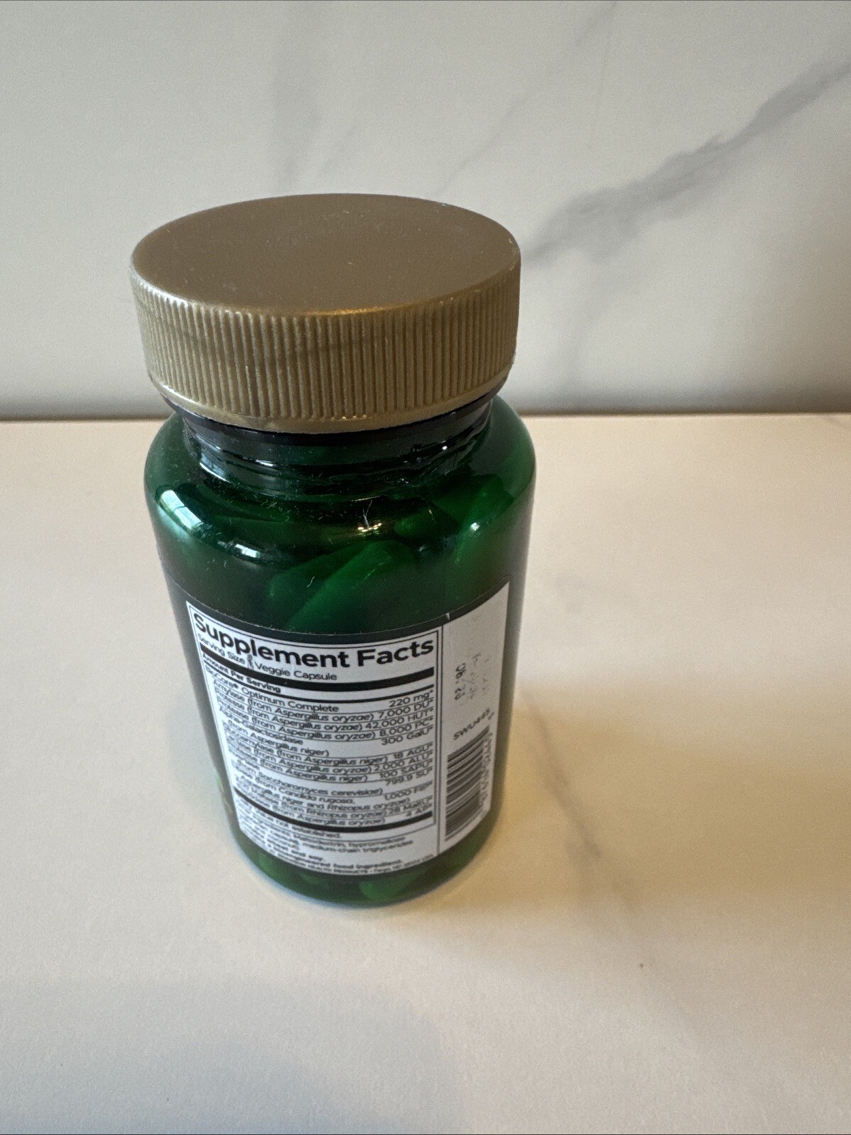Swanson Biocore Optimum Complete 90 Veggie Capsules Enzyme Formula Exp 08/2025