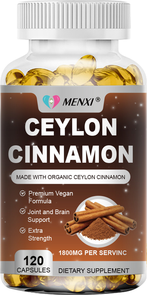 120 Ceylon Cinnamon Capsules 1800mg | Heart Health & Blood Sugar Support Non-GMO