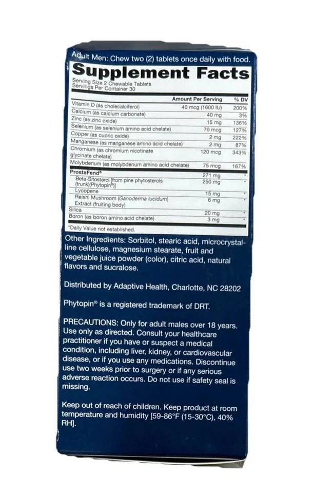 Super Beta Prostate Advanced Chewables Natural Berry 60 Ct Pack of 3 Free Shipp