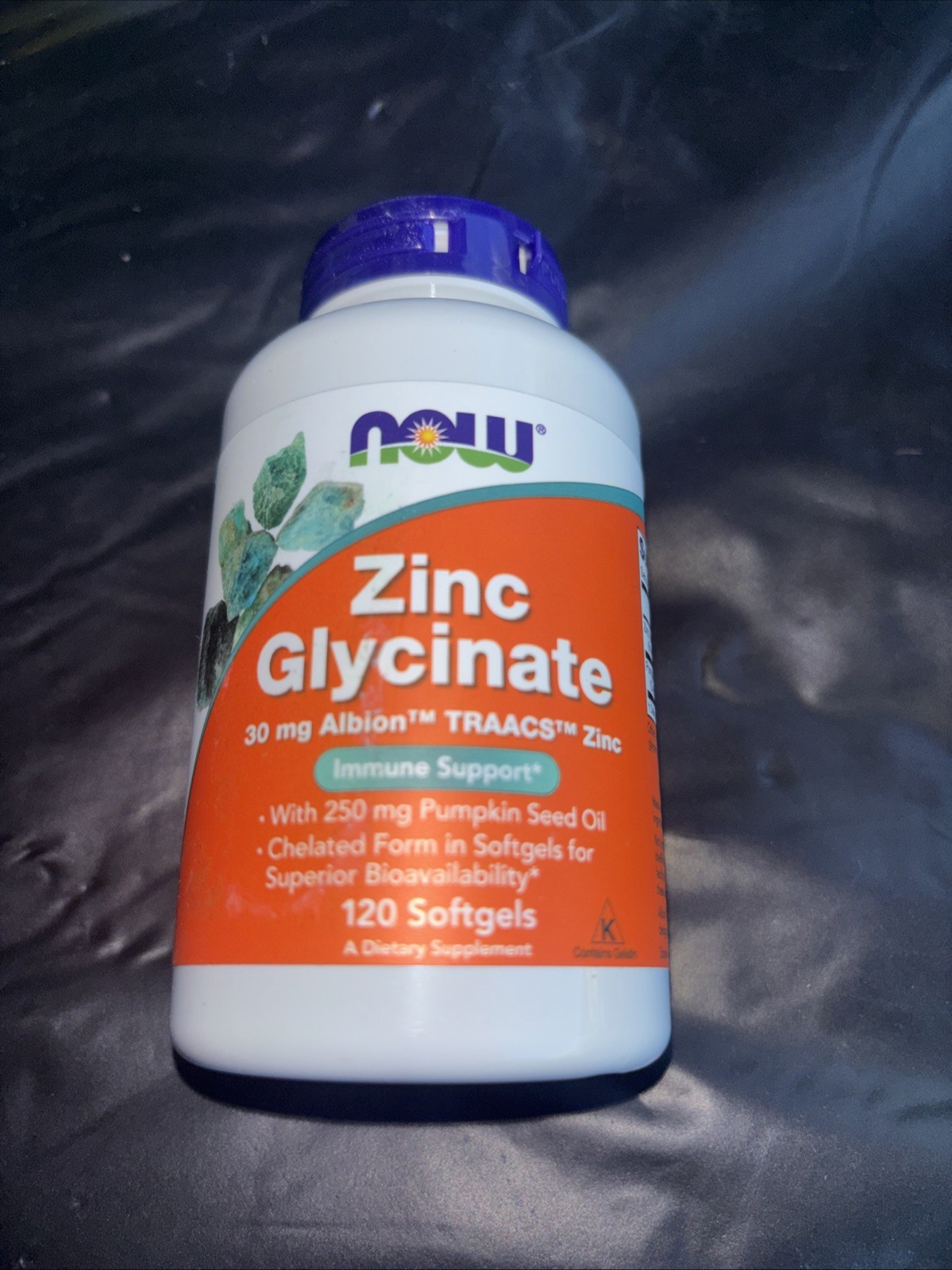 Now Foods Zinc Glycinate 120 Softgels GMP Quality Assured