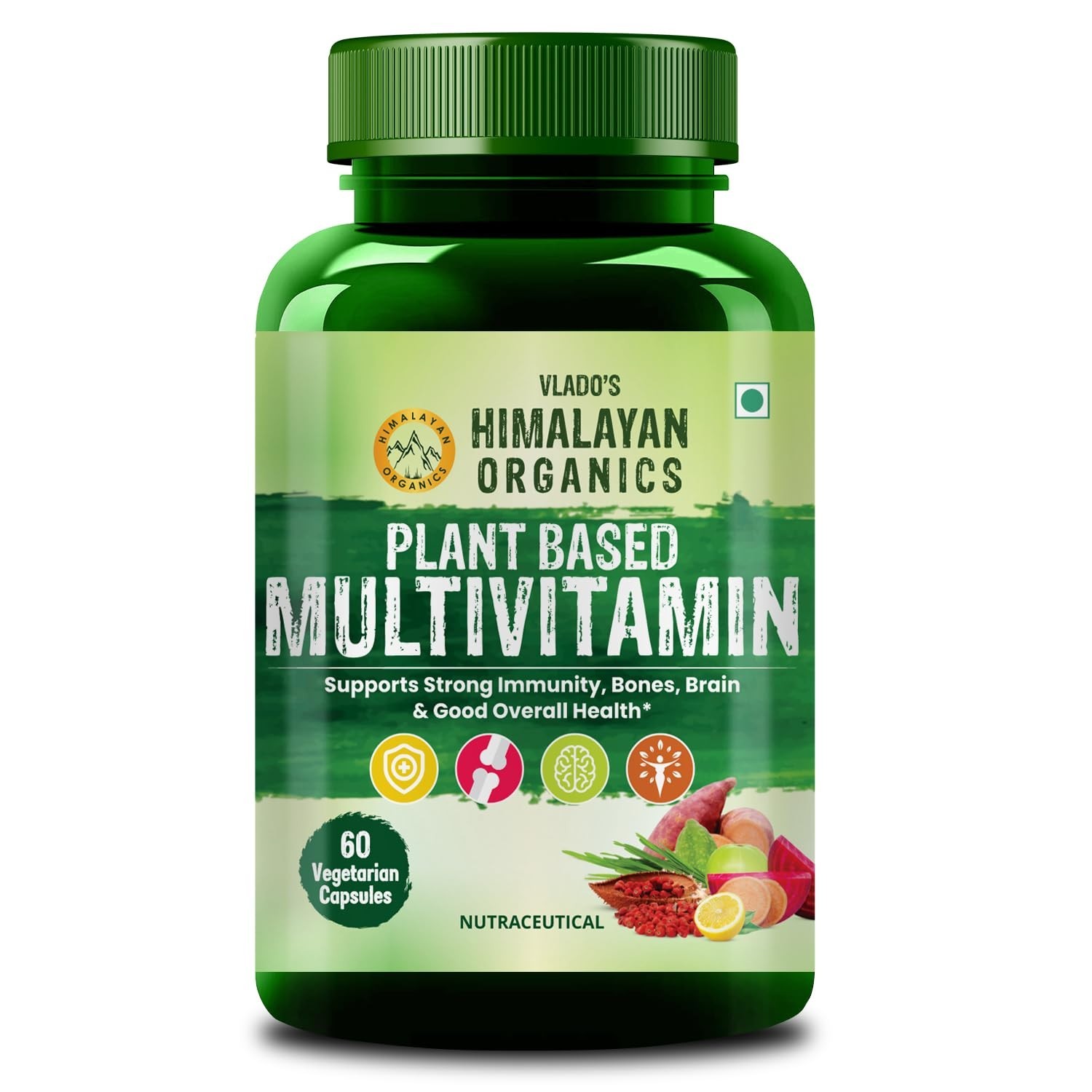 Himalayan Organics Plant Based Multivitamin Supplement for Men & Wom VEG CAPSUEL