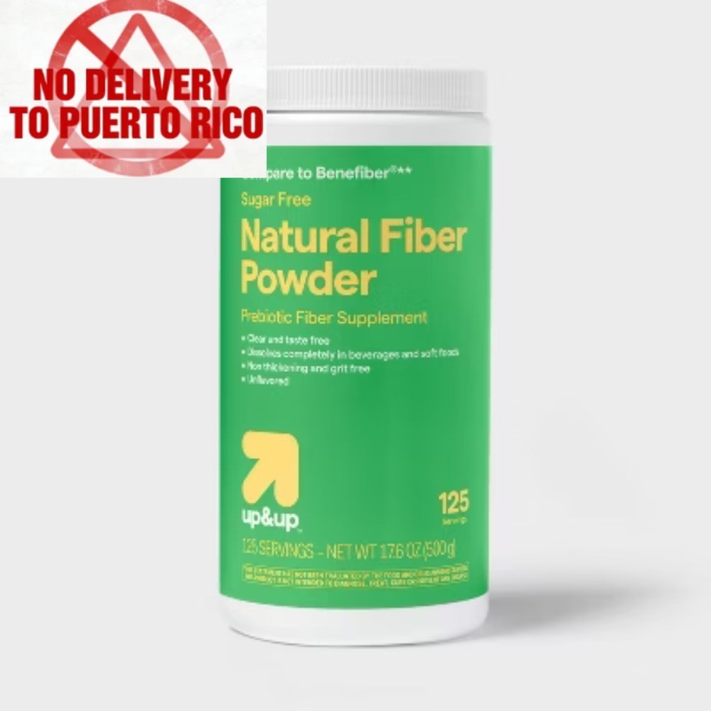 Clear Dissolving Fiber Supplement Powder – 17.6oz – up&up