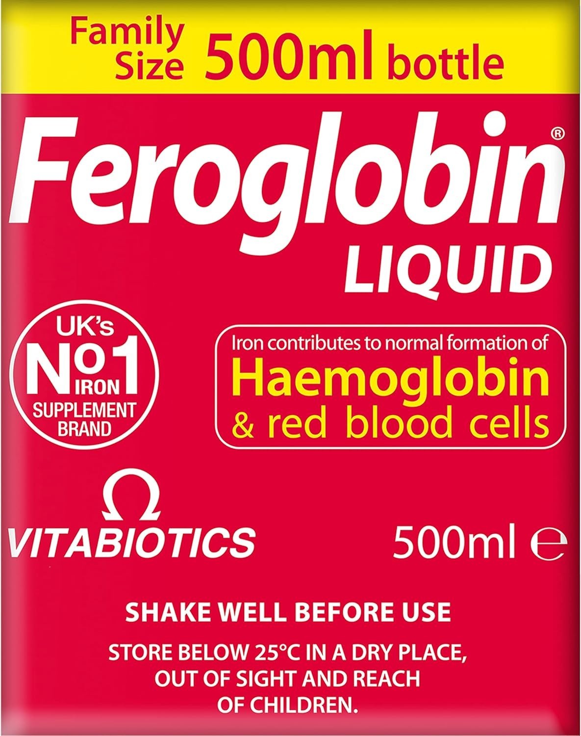 Organic Liquid Supplement 500ml Iron B12 Vitamins Tasty for All Ages