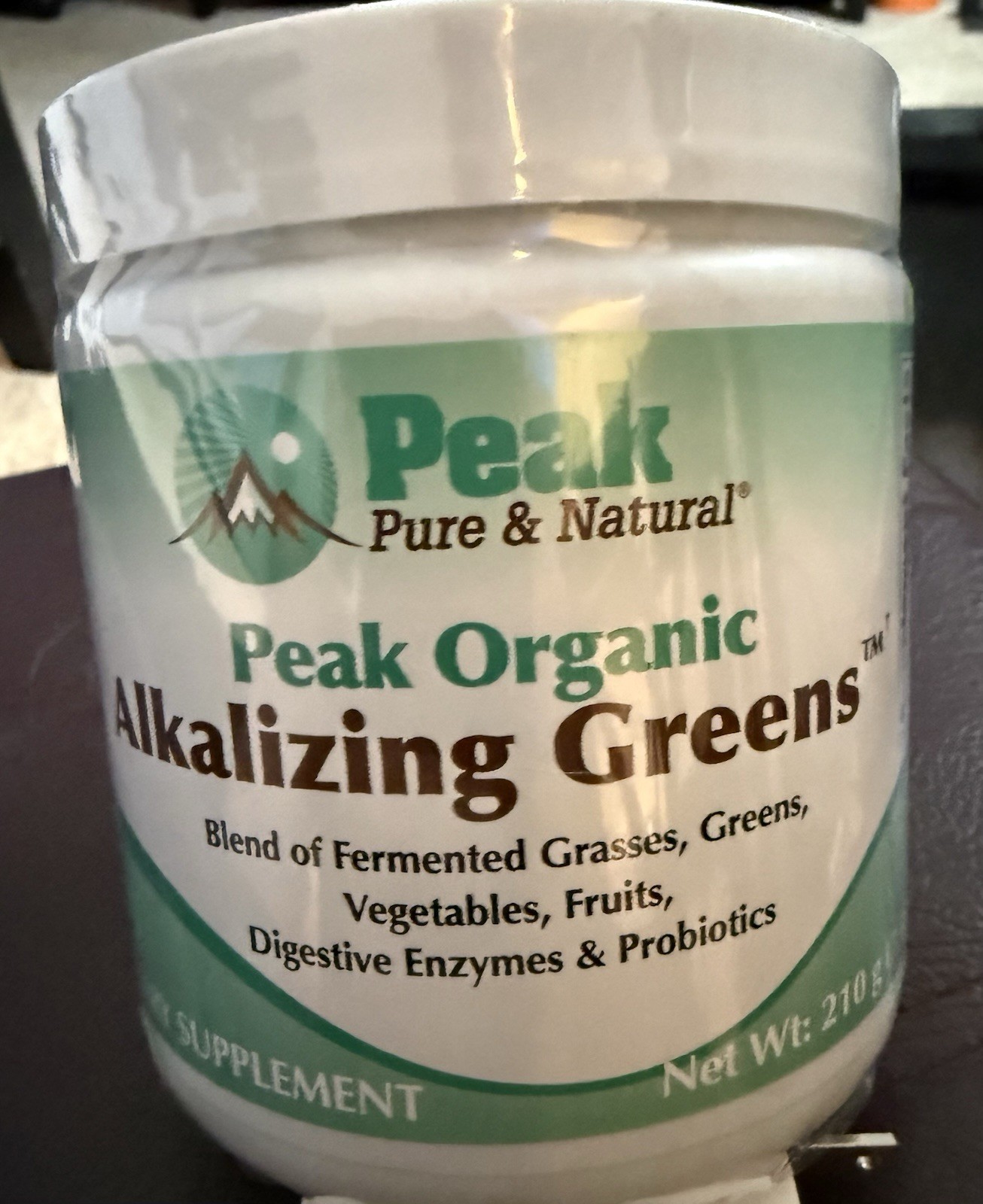 Peak Pure & Natural Organic Alkalizing Greens Diet Suppliment 7.4oz 05/26 Mult