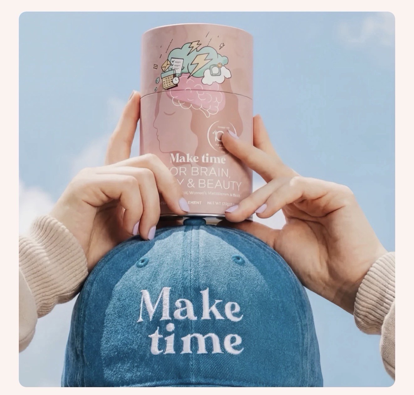 NIB~ Make Time For BRAIN, BODY, & BEAUTY Orange Drink 7.4 oz Women’s Wellness