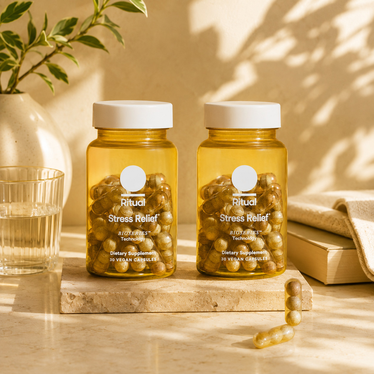 Ritual Stress Relief BioSeries Technology – 2 Pack 60 Vegan Free Shipping