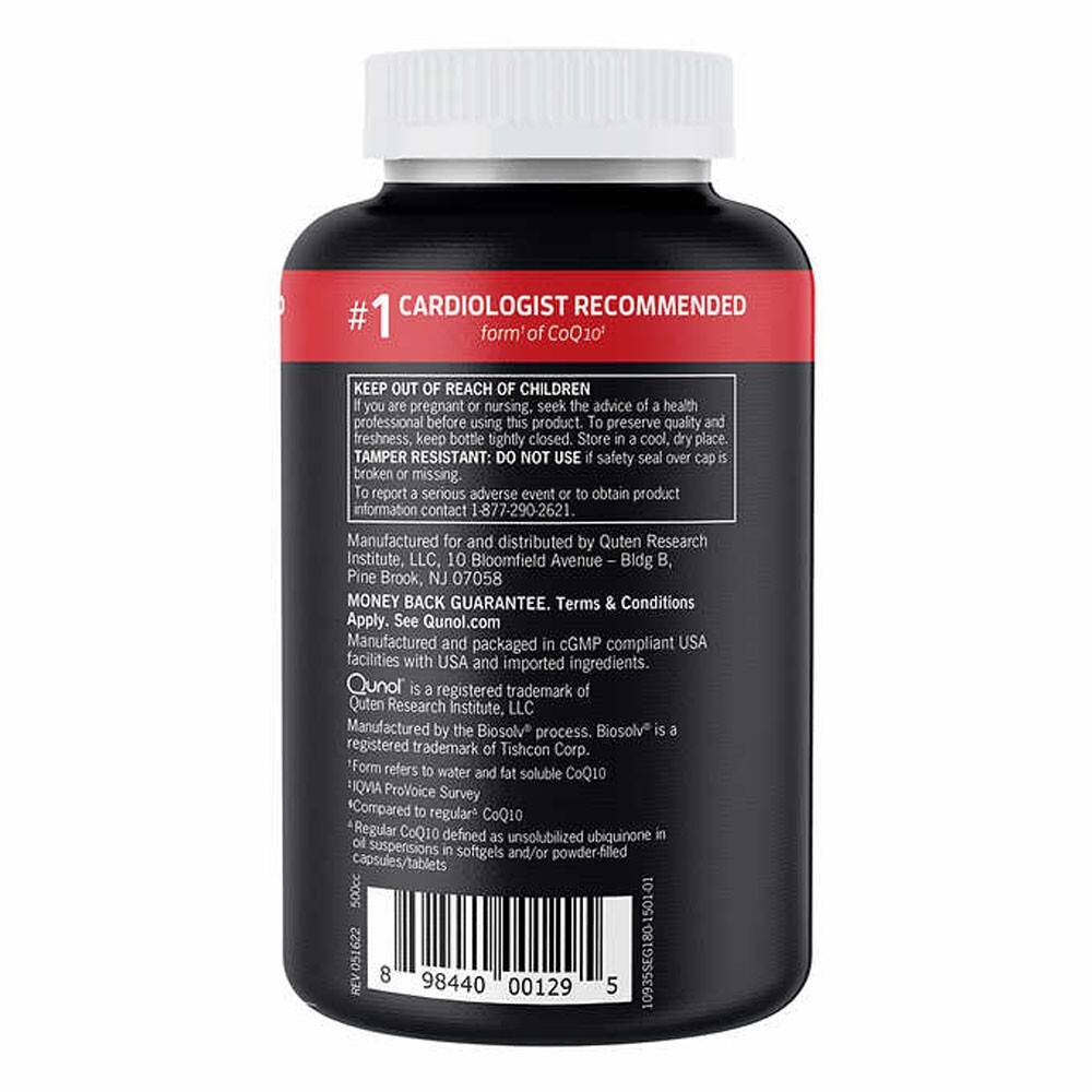Qunol Ultra CoQ10 100 mg 180 Softgels Better Absorption Exp: 02/2027