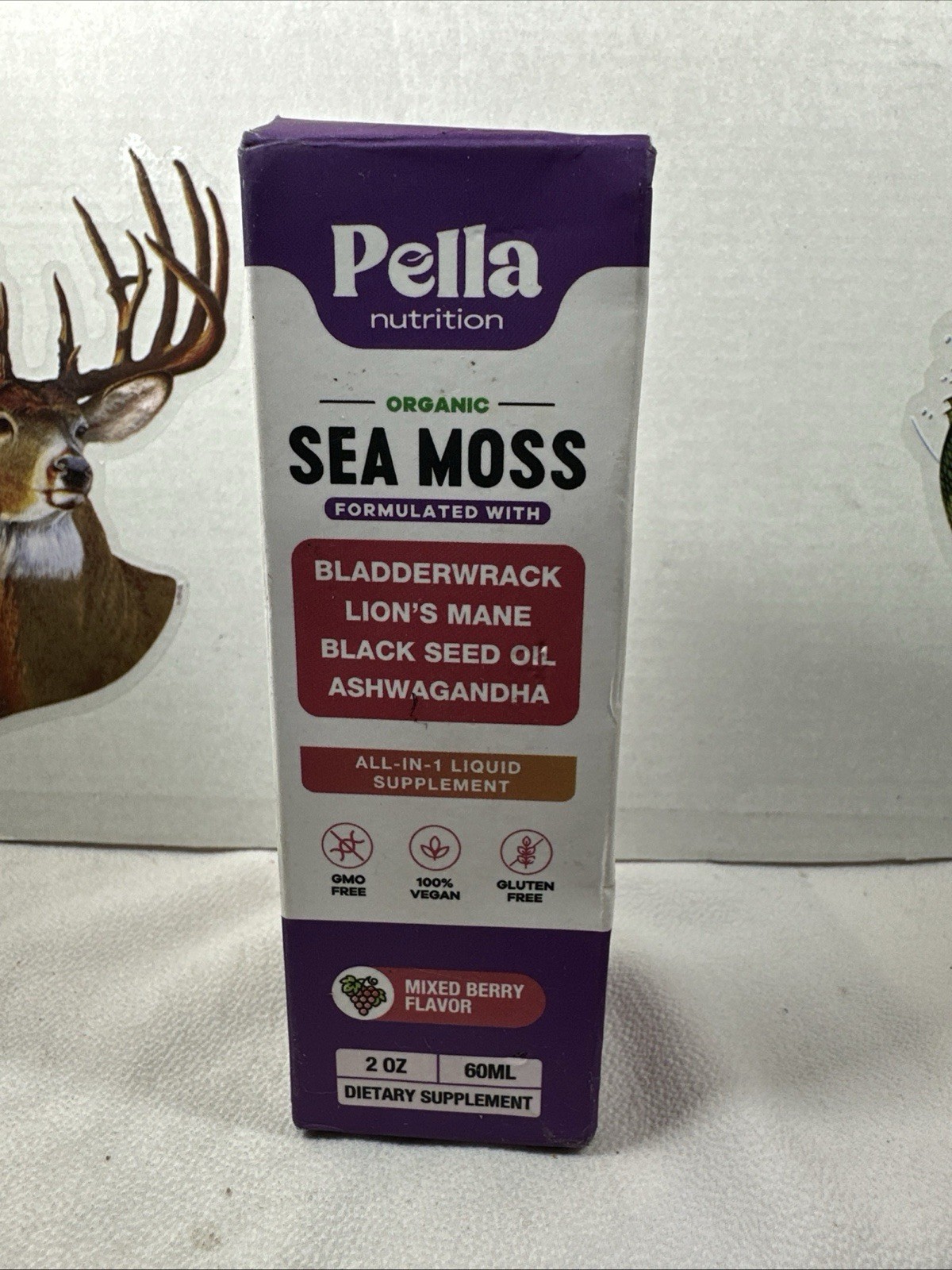 Pella Nutrition Organic Sea Moss all in 1 Supplement 60ml Exp07/26 FREE SHIPPING