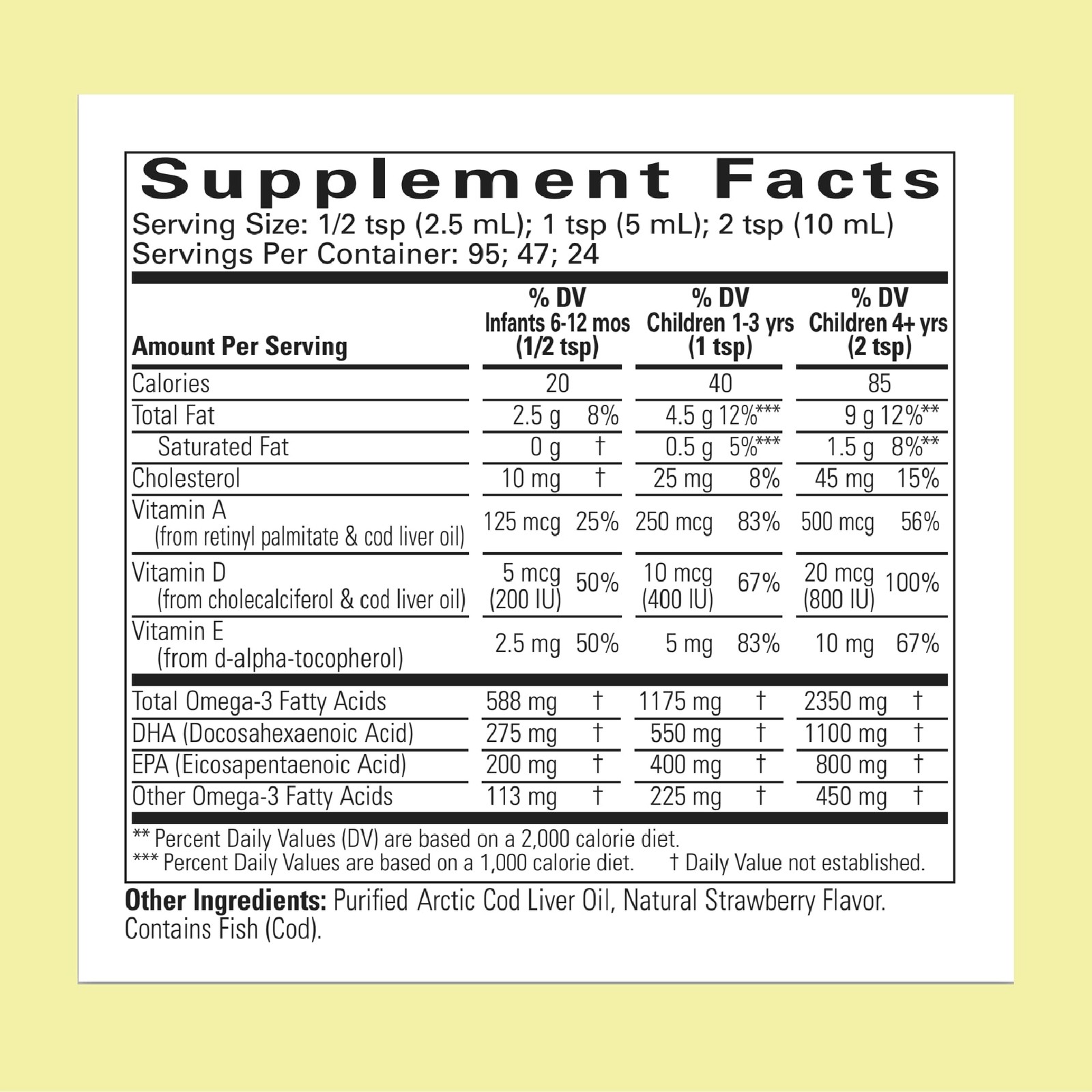 ChildLife Essentials Cod Liver Fish Oil for 8 Fl Oz (Pack of 1), Strawberry